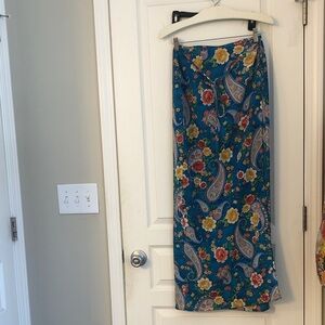 Floral Paisley Maxi Skirt